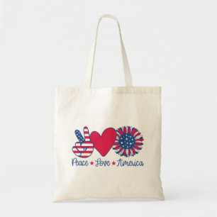 Patriotic America USA Tote Bag