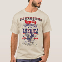 Patriotic American 250 Years Anniversary