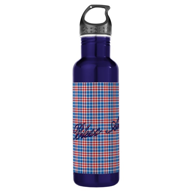 Patriotic American Blue Customisable 710 Ml Water Bottle (Front)