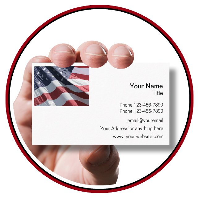 Patriotic American Business Card (Creator Uploaded)