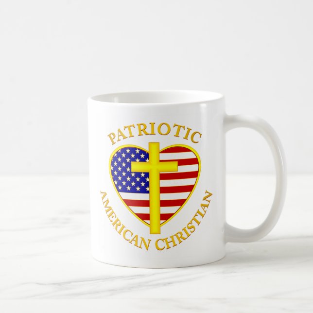 Patriotic American Christian Coffee Mug (Right)