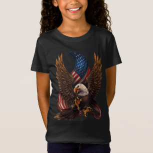 Patriotic American Design With Eagle And Flag T-Shirt