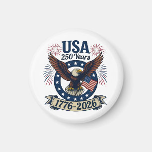 Patriotic American Eagle 250 Years 1776-2026 Magnet