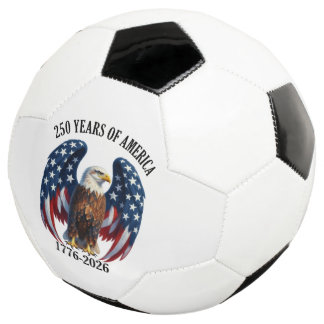 Patriotic American Eagle 250 Years 1776-2026 Soccer Ball