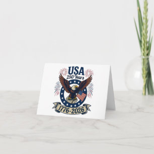 Patriotic American Eagle 250 Years 1776-2026 Thank You Card