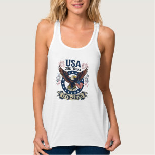 Patriotic American Eagle 250 Years Women's Singlet