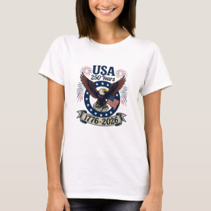 Patriotic American Eagle 250 Years Women's T-Shirt