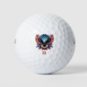 Patriotic American Eagle Golf Balls