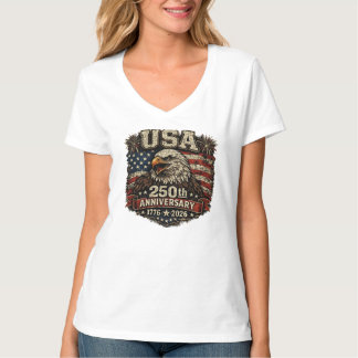 Patriotic American Eagle Red White and Blue T-Shir T-Shirt