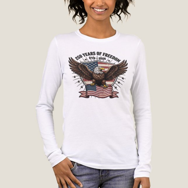 Patriotic American Eagle Tri-Blend Shirt (Front)