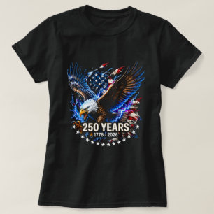 Patriotic American Eagle USA 250 Years Shirt 1776-