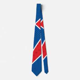 Patriotic American fireworks Tie