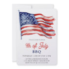 Patriotic American Flag 4th of July Bbq Party