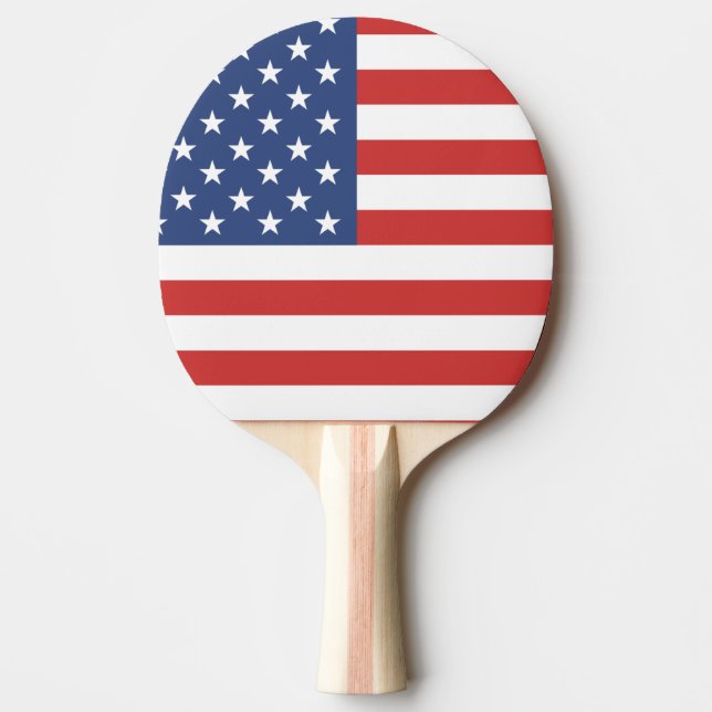 PATRIOTIC AMERICAN FLAG AMERICA PING PONG PADDLES (Front)