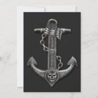 Patriotic American flag anchor pirate nautical