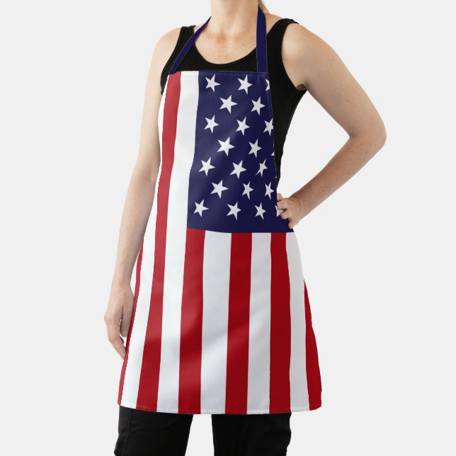 Patriotic American Flag Apron (Insitu)