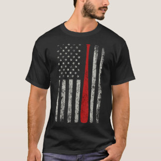 Patriotic AMERICAN FLAG Baseball   Baseball Bat T-Shirt