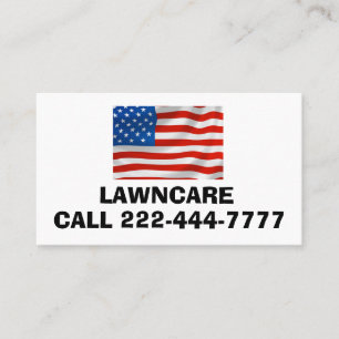 PATRIOTIC AMERICAN FLAG BUSINESS CARD PERSONALIZED