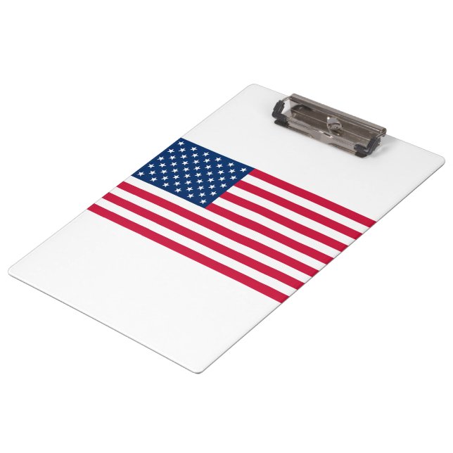 Patriotic American Flag Clipboard (Angled)