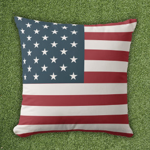 Patriotic American Flag Cushion