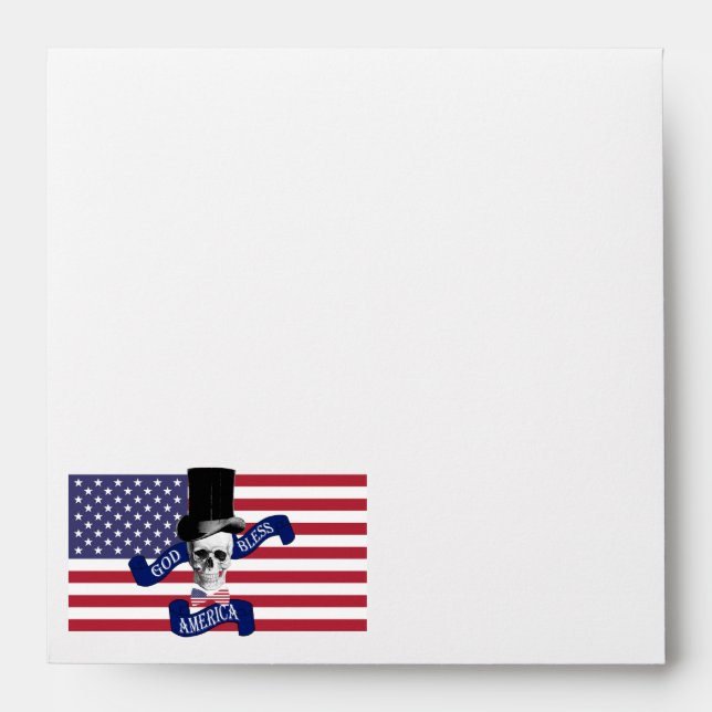 Patriotic American flag Envelopes (Front)