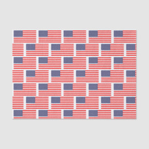 Patriotic American flag giftwrap tissue paper
