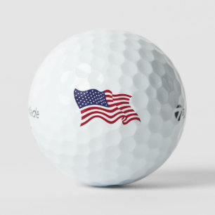Patriotic American Flag Golf Ball