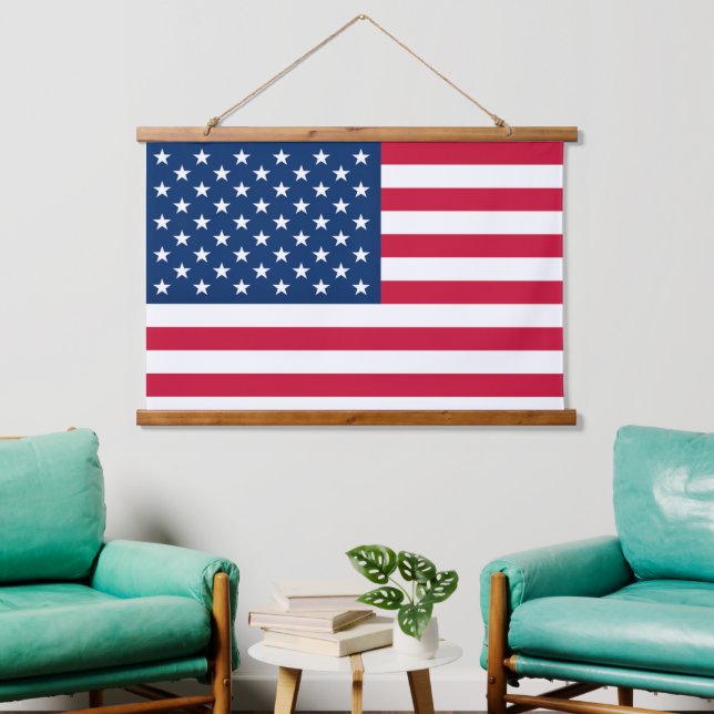 Patriotic American Flag Hanging Tapestry (Living Room)