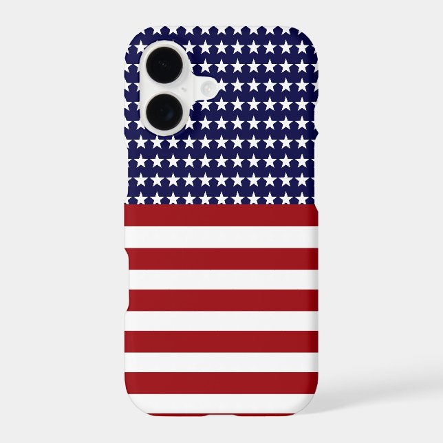 Patriotic American Flag Inspired iPhone Case (Back)