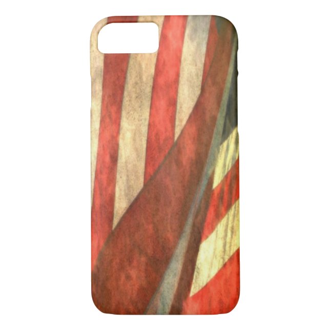 Patriotic American Flag iPhone 7 Case (Back)