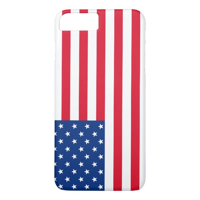 Patriotic American Flag iPhone Case (Back)