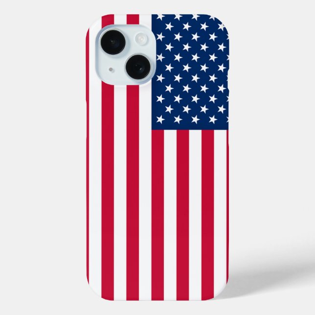Patriotic American Flag iPhone Case (Back)
