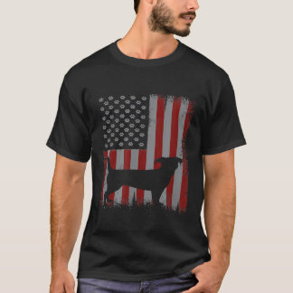 Patriotic American Flag Jack Russell Terrier Lover T-Shirt