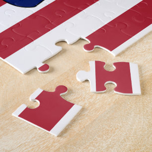 Patriotic American flag Jigsaw Puzzle