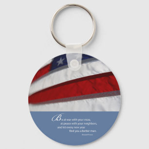 Patriotic, American Flag Key Ring