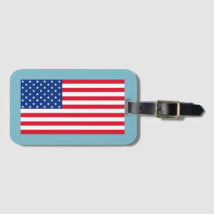 Patriotic American Flag Luggage Tag Gift