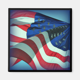Patriotic American Flag Magnet