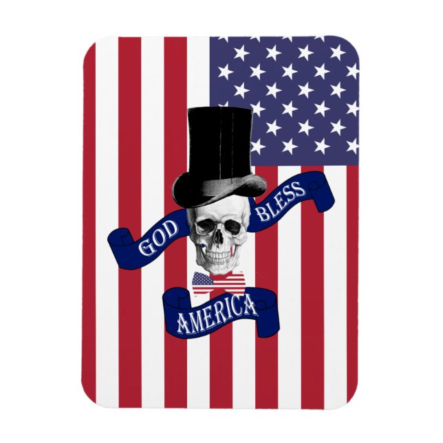 Patriotic American flag Magnet (Vertical)