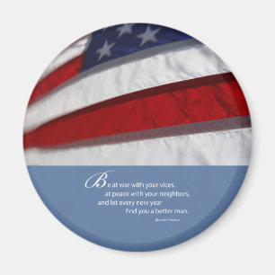 Patriotic, American Flag Magnet