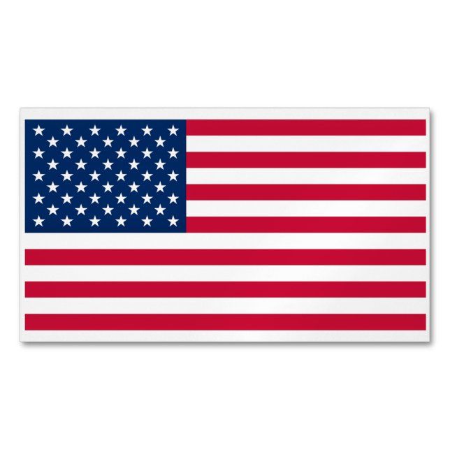Patriotic American Flag Magnet Gift (Front)