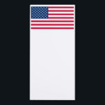 Patriotic American Flag Magnetic Notepad<br><div class="desc">USA Flag Magnetic Notepads - United States of America - American Flag - Patriotic - Independence Day - July 4th - Customizable - Choose / Add Your Unique Text / Color / Image - Make Your Special Gift - Resize and move or remove and add elements / image with customization...</div>