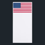 Patriotic American Flag Magnetic Notepad<br><div class="desc">USA Flag Magnetic Notepads - United States of America - American Flag - Patriotic - Independence Day - July 4th - Customizable - Choose / Add Your Unique Text / Color / Image - Make Your Special Gift - Resize and move or remove and add elements / image with customization...</div>