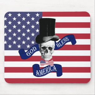 Patriotic American flag Mouse Pad