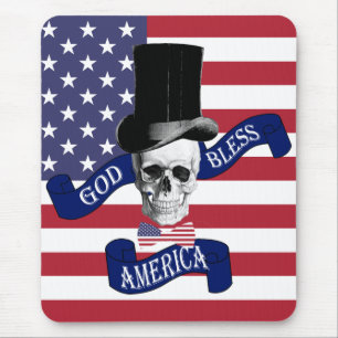 Patriotic American flag Mouse Pad