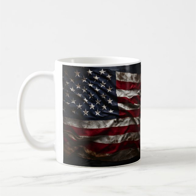  Patriotic American flag mug (Left)
