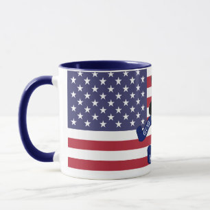 Patriotic American flag Mug