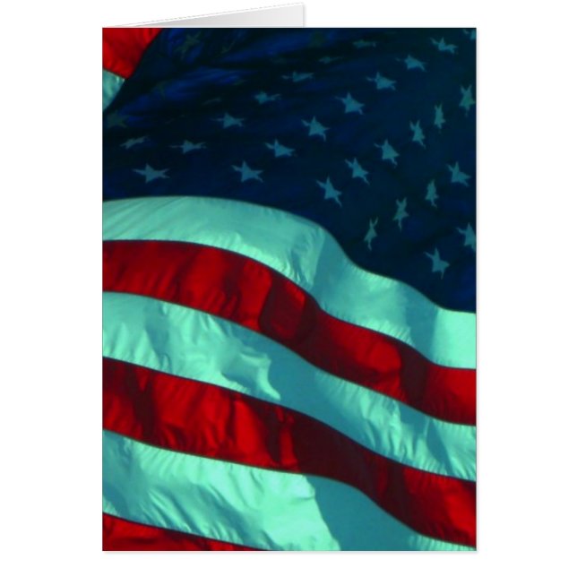 Patriotic American Flag Note (Front)