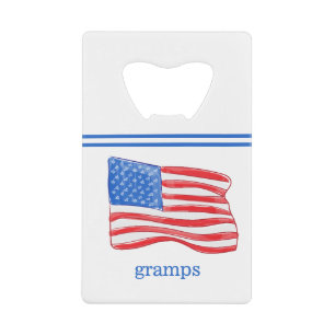 Patriotic American Flag Personalised