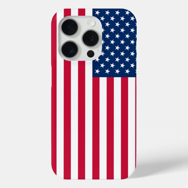 Patriotic American Flag Phone Case (Back)