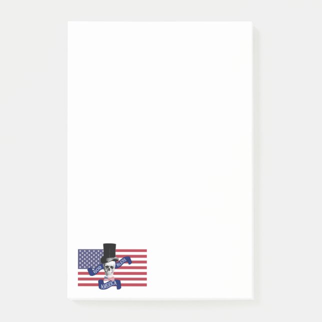 Patriotic American flag Post-it Notes (Front)